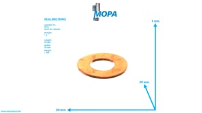 SEALING RING - 3460170160 suitable for MTU engines