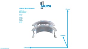 THRUST BEARING PAIR - 51011146010 suitable for MAN D engines THRUST BEARING PAIR - 51011146010 suitable for MAN D engines