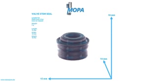 VALVE STEM SEAL - 51049020034 suitable for MAN D engines