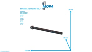 EXTERNAL HEX ROUND BOLT - 51904906000 suitable for MAN D engines