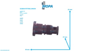 SCREW-FITTING UNION - 5509972472 suitable for MTU engines