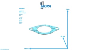GASKET - 5550140380 suitable for MTU engines