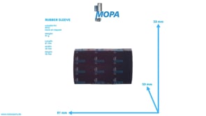RUBBER SLEEVE - 700368038005 suitable for MTU engines