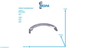 THRUST WASHER HALF - 12161052 suitable for MWM & Deutz engines THRUST WASHER HALF - 12161052 suitable for MWM & Deutz engines