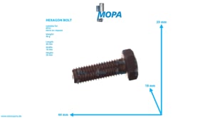 HEXAGON BOLT - 200933012004 suitable for MTU engines