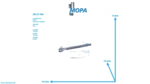 SPLIT PIN - 000094001203 suitable for MTU engines