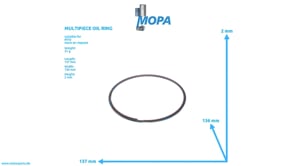 MULTIPIECE OIL RING - 0001427157 suitable for MTU engines MULTIPIECE OIL RING - 0001427157 suitable for MTU engines