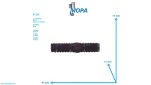STIFTSCHRAUBE - 000835010056 passend für MTU Motoren