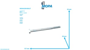 HEXAGON BOLT - 000931012176 suitable for MTU engines
