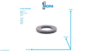 PLAIN WASHER - 01107548 suitable for Deutz engines PLAIN WASHER - 01107548 suitable for Deutz engines
