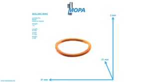 SEALING RING - 01124010 suitable for Deutz engines