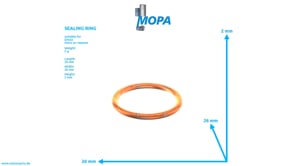 SEALING RING - 01157882 suitable for Deutz engines