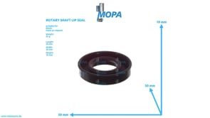 ROTARY SHAFT LIP SEAL - 01160649 suitable for Deutz engines