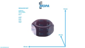 HEXAGON NUT - 01176614 suitable for MWM & Deutz engines