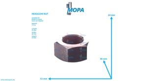 HEXAGON NUT - 01181415 suitable for MWM & Deutz engines