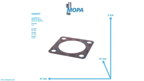 GASKET - 01216350 suitable for MWM & Deutz engines