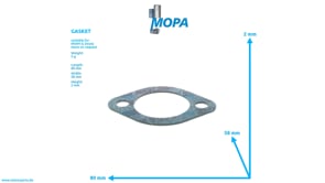 GASKET - 02928297 suitable for MWM & Deutz engines