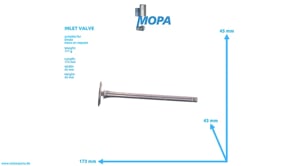 INLET VALVE - 03358980 suitable for Deutz engines