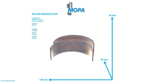 BIG END BEARING PAIR - 04009621 suitable for MWM & Deutz engines BIG END BEARING PAIR - 04009621 suitable for MWM & Deutz engines