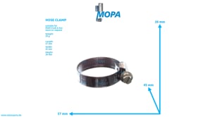 HOSE CLAMP - 06671280513 suitable for MAN D engines