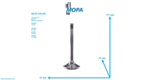 INLET VALVE - 12159604 suitable for Deutz engines