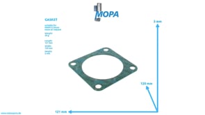 GASKET - 12172308 suitable for MWM & Deutz engines