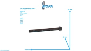 CYLINDER HEAD BOLT - 4229900301 suitable for MTU engines