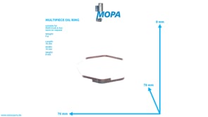 MULTIPIECE OIL RING - 51081400048 suitable for MAN D engines