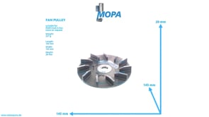 FAN PULLEY - 51261250022 suitable for MAN D-engines FAN PULLEY - 51261250022 suitable for MAN D-engines