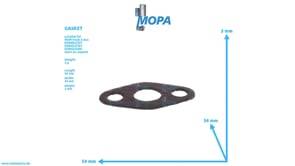 GASKET - 51966010577 suitable for MAN D engines