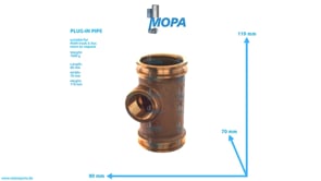 PLUG-IN PIPE - 51981820040 suitable for MAN D-engines
