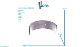 BIG END BEARING SHELL - 5360382410 suitable for MTU engines