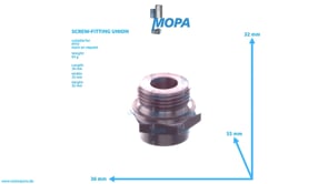 SCREW-FITTING UNION - 5560780669 suitable for MTU engines