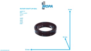 ROTARY SHAFT LIP SEAL - 700217020001 suitable for MTU engines