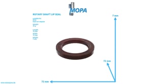 ROTARY SHAFT LIP SEAL - 700386050002 suitable for MTU engines ROTARY SHAFT LIP SEAL - 700386050002 suitable for MTU engines