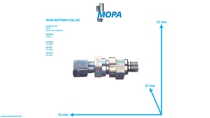 NON-RETURN VALVE - 700430010202 suitable for MTU engines