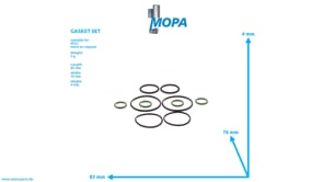 GASKET SET - 8495860032 suitable for MTU engines