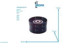 TENSION PULLEY - 0002000770 suitable for MTU engines