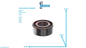 ANGULAR BALL BEARING - 01109221 suitable for Deutz engines