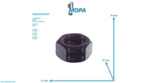 HEXAGON NUT - 01122483 suitable for Deutz engines