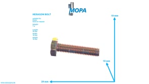 HEXAGON BOLT - 01148207 suitable for Deutz engines