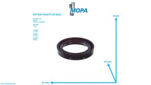 ROTARY SHAFT LIP SEAL - 01151122 suitable for Deutz engines