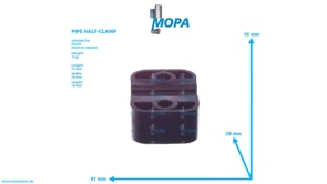 PIPE HALF-CLAMP - 01178399 suitable for Deutz engines