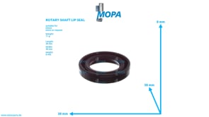 ROTARY SHAFT LIP SEAL - 01178904 suitable for Deutz engines