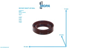 ROTARY SHAFT LIP SEAL - 02419323 suitable for Deutz engines