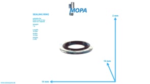 SEALING RING - 06566310125 suitable for MAN D engines