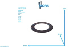 CUP SPRING - 12151338 suitable for Deutz engines
