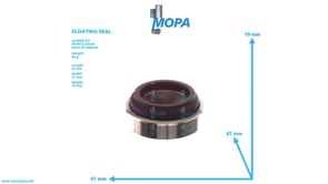 FLOATING SEAL - 12152302 suitable for MWM & Deutz engines