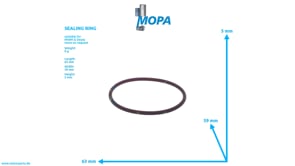SEALING RING - 12154557 suitable for MWM & Deutz engines