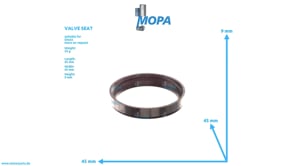 VALVE SEAT - 12188201 suitable for Deutz engines